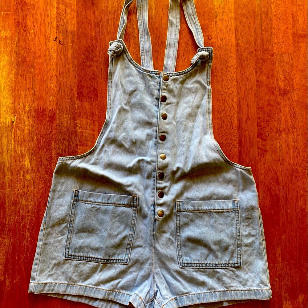 Forever 21 denim shortalls